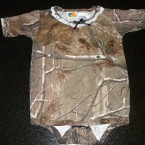 Camo Onesie with Lace-Bass Pro Size 12-18 Months