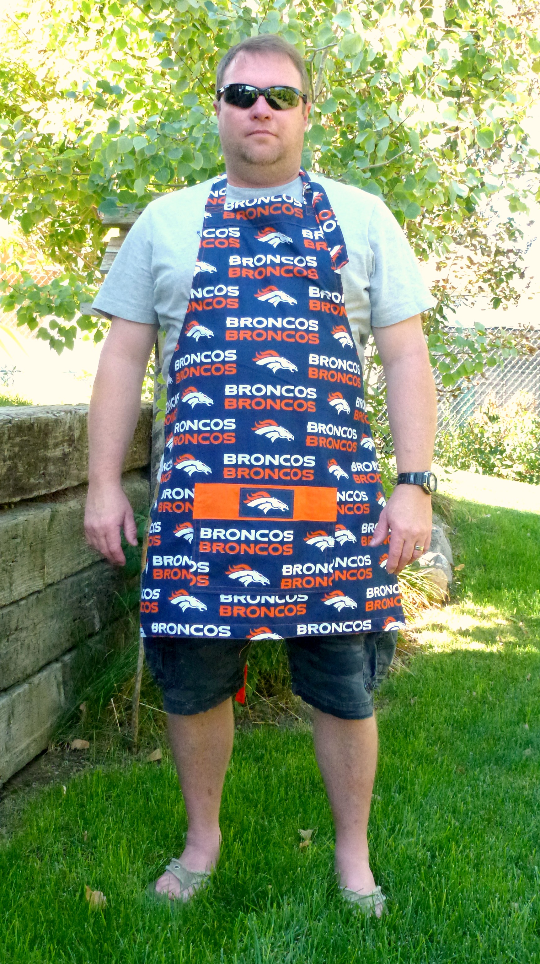 Denver Bronco's Womens Flirty Apron, Bronco's, Football Team Aprons on Storenvy