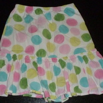 Multi Color Polka Dot Skirt-Gymboree Size 6