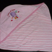 Pink Oceans of Hugs Hooded Towel