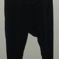 Black Cotton Leggings-Duo Maternity Size 3X