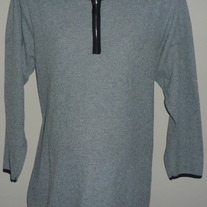 Gray Long Sleeve Shirt With Zipper-Zero2Nine Maternity Size Large
