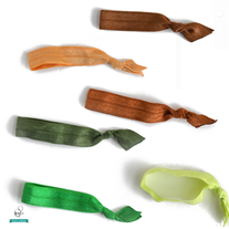 Elastic Hair Ties - Earth Tones - Set of 6