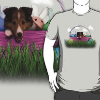 Easter Sheltie Puppy T-Shirt