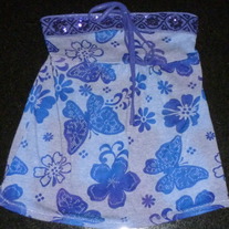 Purple Tube Top with Sequins-Justice Size 10
