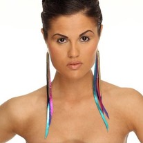 Multi-Strip Leather Earrings