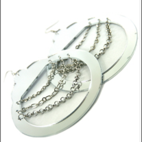 HandCuff Earrings Silver 
