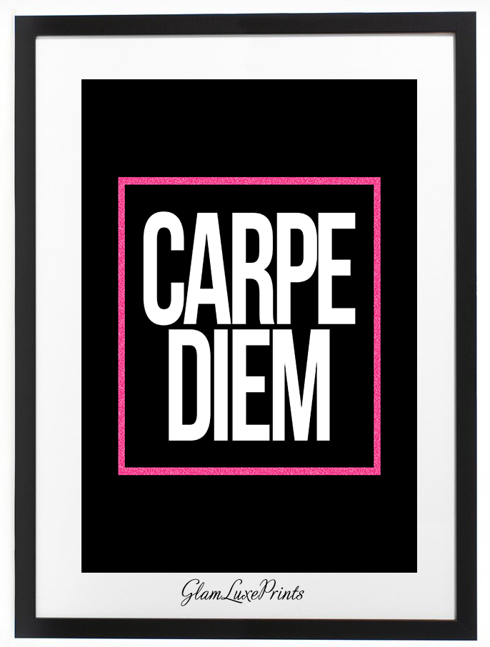 Carpe Diem Printable 8x10 Poster 2 Colorways On Storenvy carpe-diem-printable-8x10-poster-2-colorways-on-storenvy