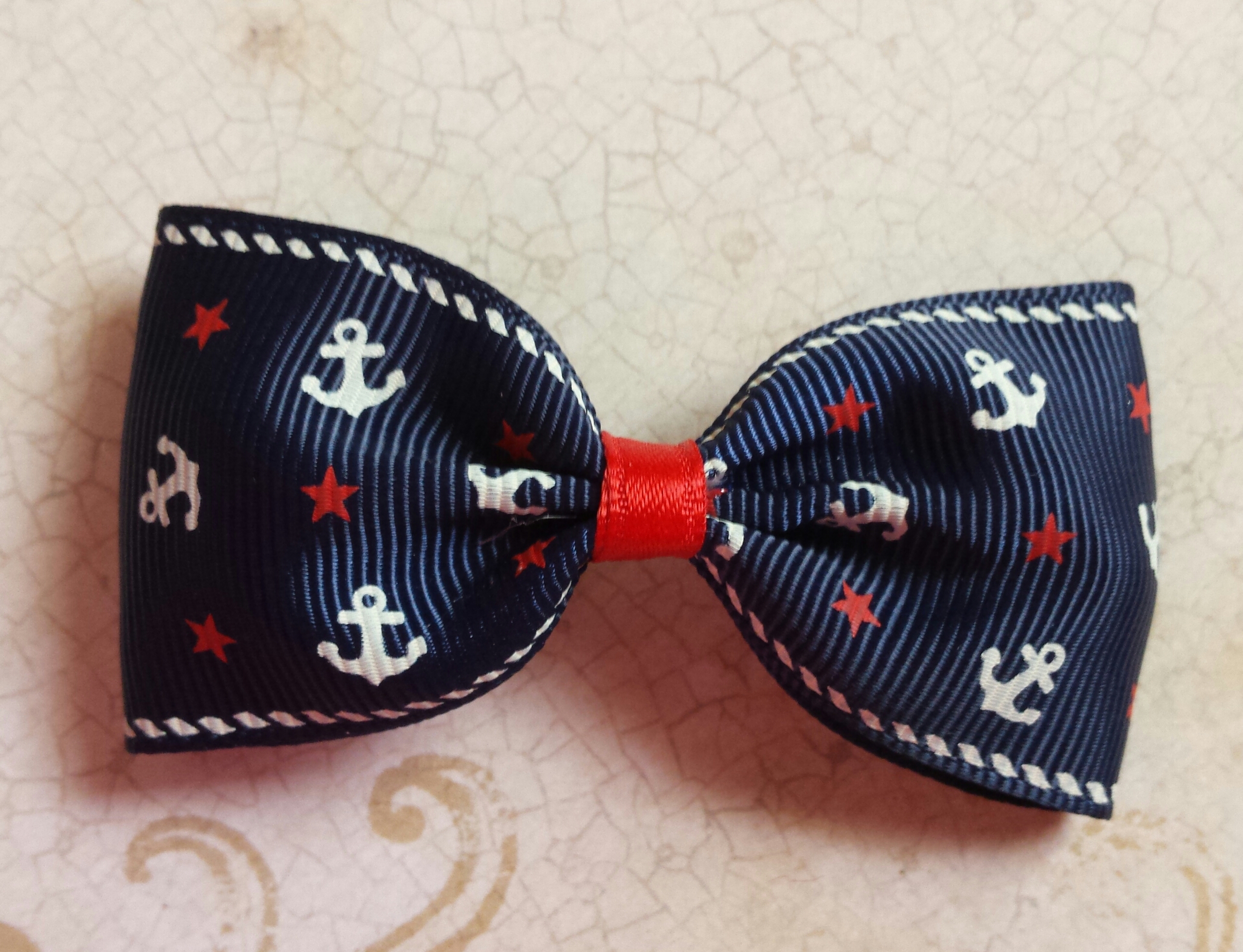 Anchors Aweigh Hair Bow on Storenvy