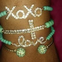 Mint Love Stack Bracelets