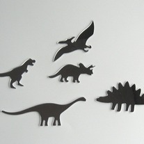 Objectify Dinosaur Mirrors - Set of 5