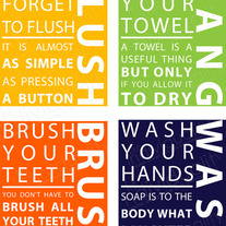 Brush, Wash, Hang, Flush (4pk)