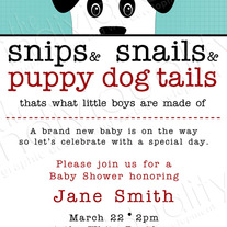 Puppy Dog Tails Invite (10pk)
