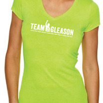 TG Brand Bright Green V-neck Ladies