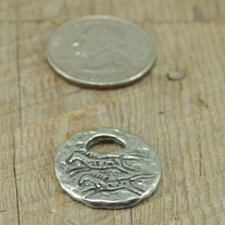 Running Horses Talisman Pewter Charm