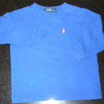 Long Sleeve Blue Shirt-Polo Ralph Lauren Size 24 Month