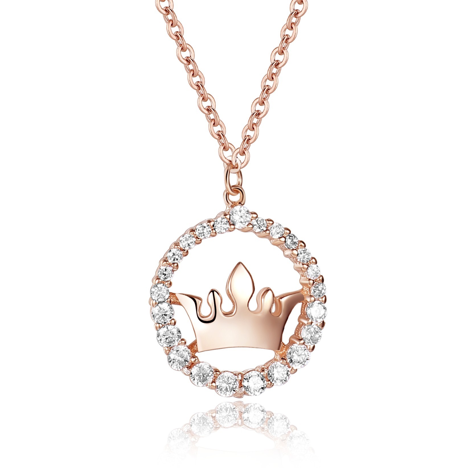 Rose gold crown pendant Clearance