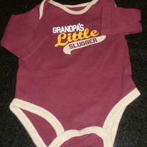 Grandpa's Little Slugger Onesie-Carter's Size 3 Months