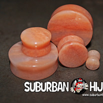 Peach Jade Saddle Plugs