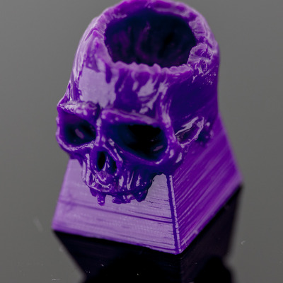 Purple skull keycap