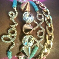 Spikes & Mint Gold Stack