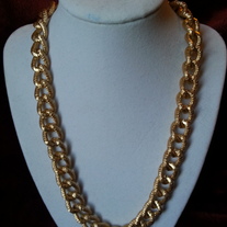 Gold Frost Chain Necklace