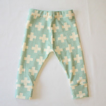 organic cotton plus three leggings in teal