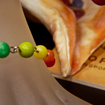Rainbow Jade Silvertone Bracelet
