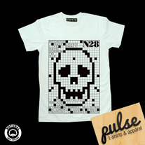 Pixel Skull 100% Cotton