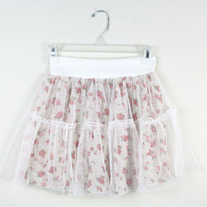 Floral Mesh Skirt (Brand New)