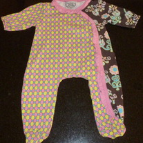 Yellow/Pink/Brown Romper-Flit and Flitter Size 3 Months  GS413