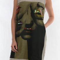 Hot Lips Shirt Dress