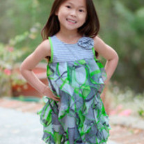 Biscotti Mixed Messages Sun Dress- Lime