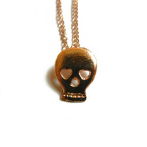 Tiny skull necklace