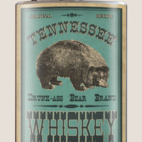 Drunk Bear Tennessee Whiskey Flask