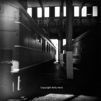 Train Museum, Holga BW
