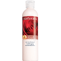 NATURALS Red Rose & Peach Moisturizing Hand & Body Lotion 