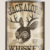 Jackalope Whiskey Flask