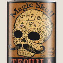 Magic Skull Tequila Flask
