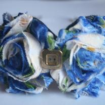 "Ocean Flower" shabby sass headband