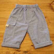 Milk and Honey Pin Striped Pants, Blue