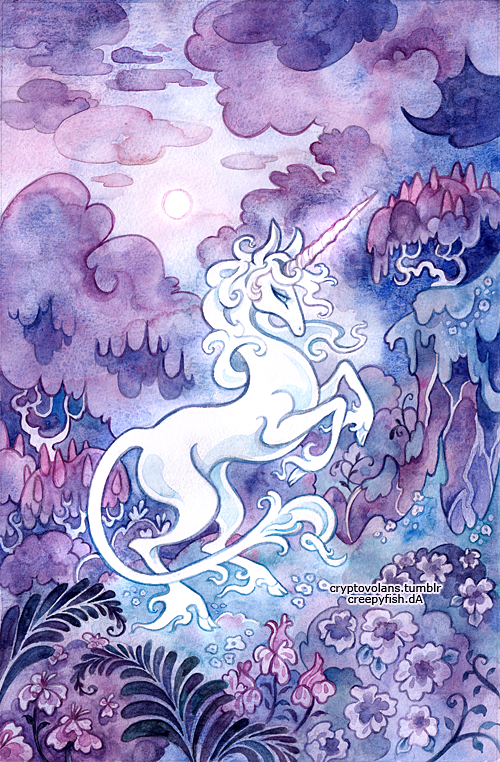 The Last Unicorn print on Storenvy