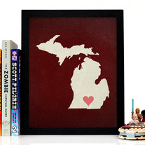 Image of Michigan State LOVE, Giclee Art Print, 8 x 10 inches