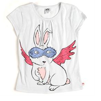 Appaman Masked Bunny Grammercy Tee - Silver Moon