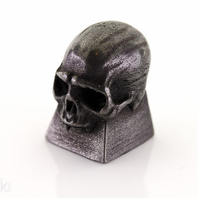 Steelfill skull keycap