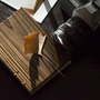 Lettepressed Small Coptic Pine Wood Journal: - Thumbnail 1