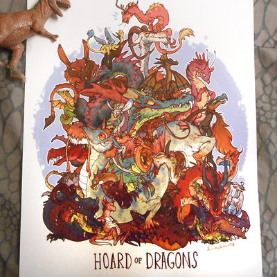 Hoard of dragons print