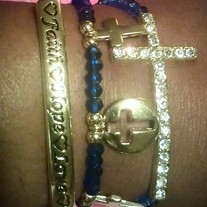 Faith, Hope & Love Blue and Gold Stack