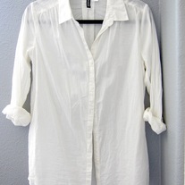 White H&M Button Up Blouse - NWOT