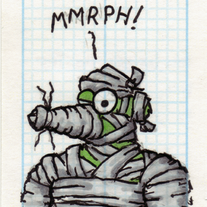 Sketch Card: Weasel Ho-Tep